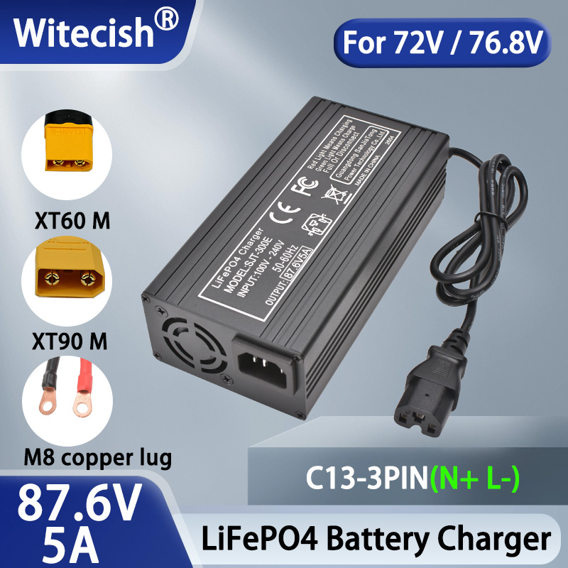 87.6V 10A 5A LiFePO4 Battery S - 84V 20A Smart Charger ulasan dan harga
